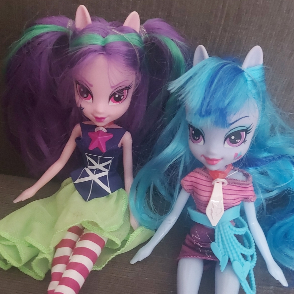 Sonata & aria MLP equestria girls 2 doll set